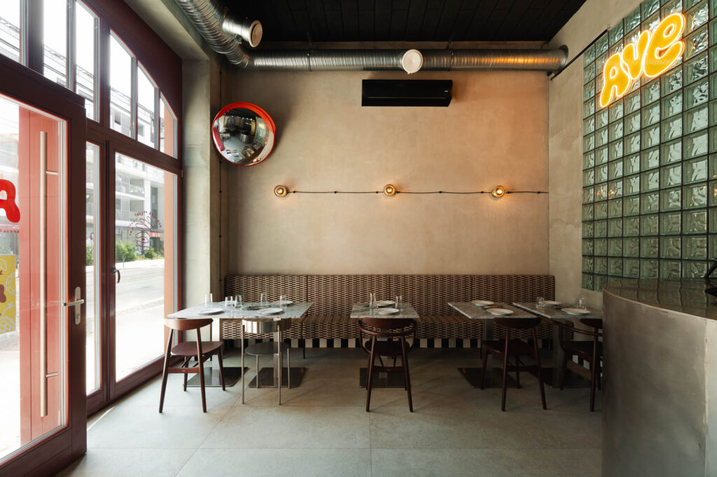 restauracja ave jeżyce poznań menu projekt wnętrza restauracji w poznaniu